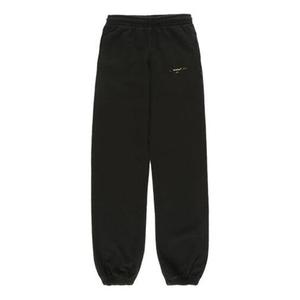 Брюки 2018-19fw street style cotton logo pants Off-White, черный