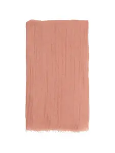 Бежевый шарф с бахромой Rick Owens, розовый