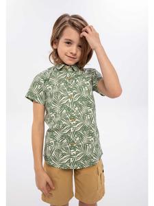 Рубашка с короткими рукавами Hawaii 7 оливкового цвета Minoti