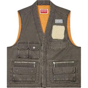 Жилет мужской серо-коричневый Kenzo