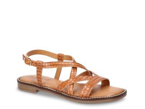 Сандалии Bella Vita Tya Sandal, Natural Beige Croc Print Leather