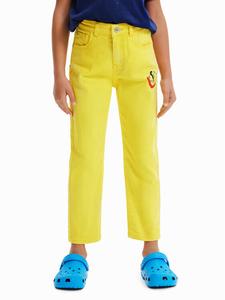 Джинсы обычного кроя Desigual, желтый
