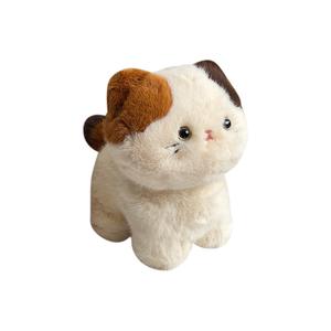 Плюшевая кукла в костюме мультяшного трехцветного котенка, высота 20см/30см MENGMENGBUNNY