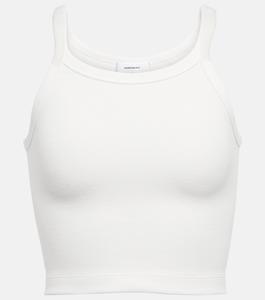 Укороченная майка HB из смесового хлопка из коллаборации с Hailey Bieber WARDROBE.NYC, белый