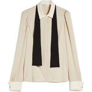 MaxMara Рубашка Women's Ecru Lapel Moderate Others