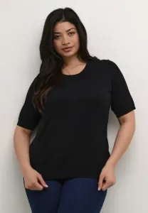 Простая футболка лиззи Kaffe Curve, Black Deep