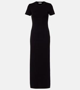 Платье-футболка из хлопкового джерси Lucinda Nili Lotan, черный