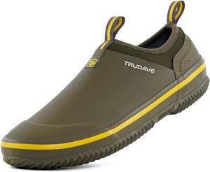 Мужские садовые ботинки Trudave, водонепроницаемые женские сапоги без шнурков, резиновая обувь унисекс для садоводства, фермерства, ухода за газоном и работы во дворе, размеры 6-13, зеленый