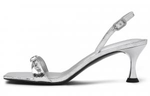 Маленькие сандалии CK One на ремешке высотой 6,5 см женские CHARLES&KEITH, серебряный серебряный