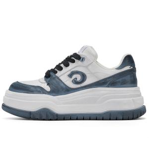 Женские кроссовки для скейтбординга с низкой платформой, увеличивающие рост, с мягкой амортизацией, износостойкие и нескользящие GG-CC, Blue