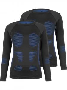 Normani 2 терморубашки с длинными рукавами для женщин и мужчин, синие