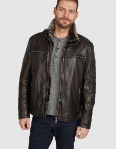 Кожаная куртка Bugatti Gerero, черный