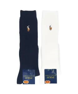 Детские высокие носки POLO с многоточечной ребристой текстурой Polo Ralph Lauren, цвет 68. Navy