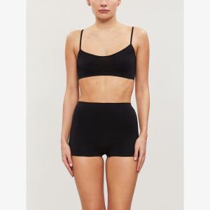 Укороченный топ Touch Feeling из эластичного джерси Hanro, черный