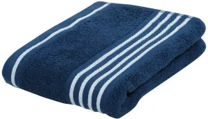 Полотенце Gözze "Рио", (1 шт.), с тонкой полосатой каймой 70х140 см (1 шт.), темно-синий