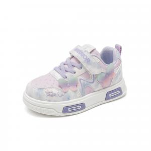 Детские кроссовки для скейтбординга Girls' Athletic Shoes Lightweight Cushioning Slip Resistant Anti Kick Low top WARRIOR, фиолетовый