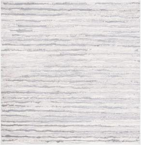 Ковер SAFAVIEH, 201 x 201 см, Lagoon Collection, Grey & Dark Grey, дистресс-дизайн, без линьки и простой в уходе, идеален для помещений с высокой проходимостью в гостиной, спальне (LGN518G)