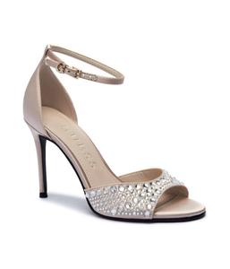 Босоножки женские Guess Kable на шпильке со стразами, бежевый