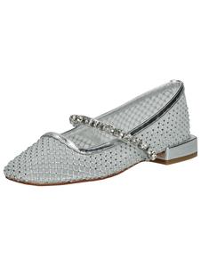 Балетки с ремешком Alma En Pena, Silver