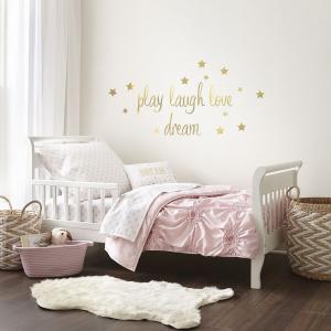 Levtex Home Willow Pink Комплект одеял и простыней для малышей из 5 предметов с декоративной подушкой, цвет Willow