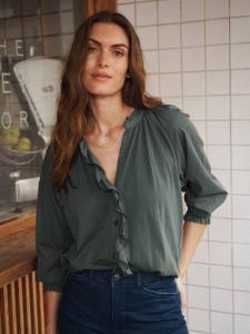 Рубашка Stevie с оборками NRBY, Khaki