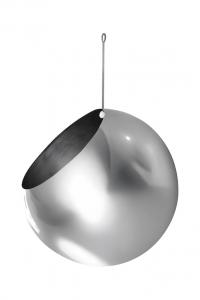 Подвесной цветочный горшок «Глобус» 21 х 32 см Aytm, серый