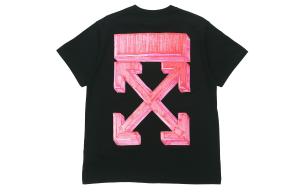 Футболка мужская Off-White Oversized, черный / розовый