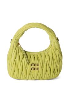 Стеганая сумка-тоут Wander Miu Miu, зеленый