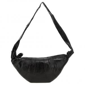 Lemaire Хлопковая сумка круассан, женская коричневая сумка через плечо среднего размера