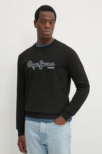 Хлопковая толстовка DORIAN CREW Pepe Jeans, черный