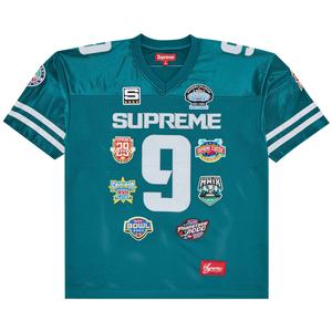 Футбольная майка с вышивкой Supreme Championships, темно-бирюзовая