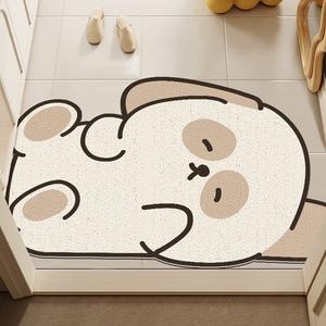 Budis Ковер 100х150 см из ПВХ, не скользящий, для прихожей/ванной, с рисунком, F Style