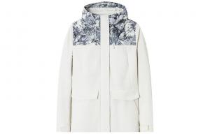 Anta x National Geographic Куртка Коллекция Outdoor Женская Халцедоновая Белая, Эвриала Каменная Белая