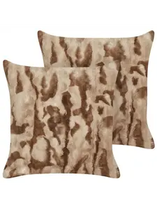 Декоративная подушка Beliani 2er Set Deko BAKIRA, коричневый