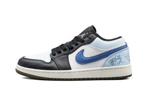 Jordan Кроссовки баскетбольные Unisex Low top Vintage Blue с амортизацией Air 1 и износостойкие