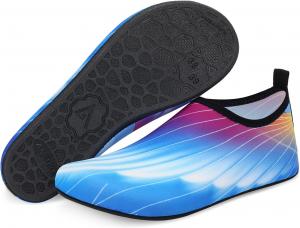 Водные туфли ANLUKE Barefoot Aqua Yoga, быстро сохнущие пляжные плавательные и серфовые носки для женщин и мужчин, синий