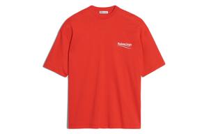 Футболка женская Balenciaga с логотипом, красный