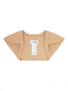 Накидка с объемными плечами Mm6 Maison Margiela, бежевый