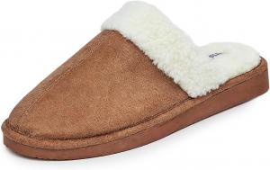 Мужские домашние тапочки BORN, искусственный замш, с подкладкой Fair Isle или Sherpa, подарок для него, Chestnut