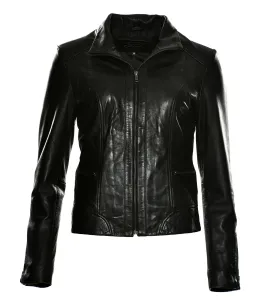 Кожаная куртка JCC "31020357", черный