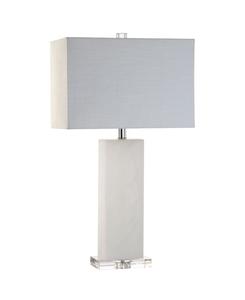 Настольная лампа Tiggie Alabaster Led Jonathan Y, белый