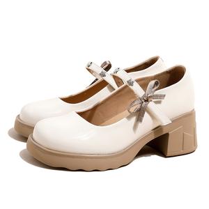 Туфли Мэри Джейн женские Ouumeis, Ecru