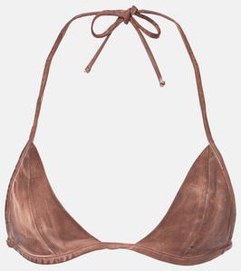 Джинсовый топ-бюстгальтер Rick Owens, Terra