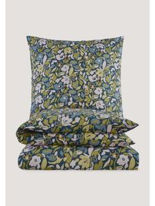 Комплект постельного белья Renforcé в цвете темный петроль Hessnatur, 135/200 40/80