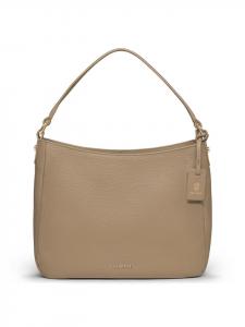 Сумка через плечо Bologna Leather, кожа, 27 см, песочного цвета Lazarotti