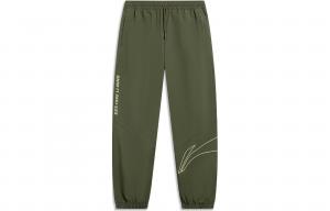 LINING Трикотажные спортивные штаны мужские темно-оливкового цвета