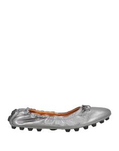 Балетки Tod'S, серебряный