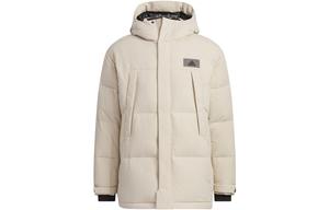 Пуховик мужской светлый хаки/черный Adidas, черный