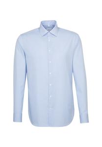 Приталенная рубашка на пуговицах SEIDENSTICKER, светло-синий