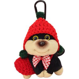 Плюшевый кулон Bee Dog Dolls высотой 11 см ROUERXIONG, красный